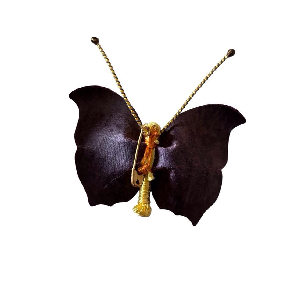 Reville Coronation Velvet Butterfly Brooch from coronation of George VI 1936 - Picture 3 of 5